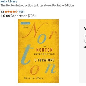 The Norton Introduction to Literature - Yellow Cover
